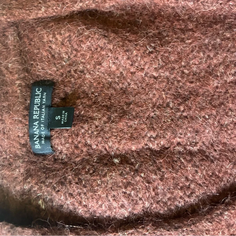 Banana Republic “deep copper” Brown Melli Alpaca Blend Cardigan Sweater - Picture 7 of 8